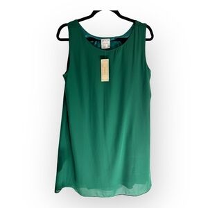 NWT Anthropologie Nymphe Fully Lined Sheath dress Green Small Whymsical Fairy